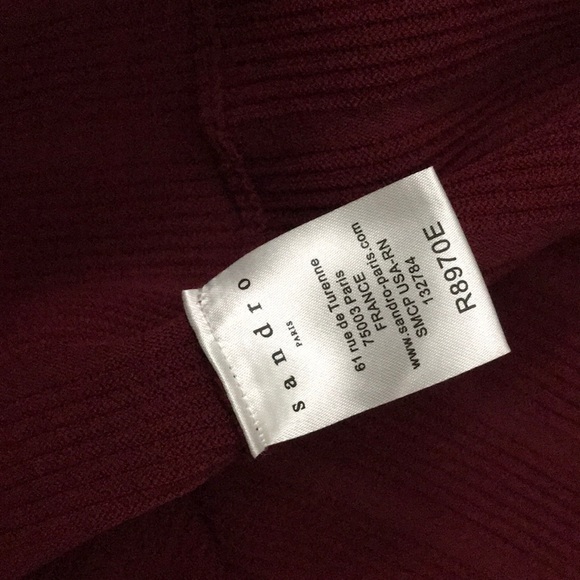 Sandro Paris Red Dress with hole details - Picture 5 of 5